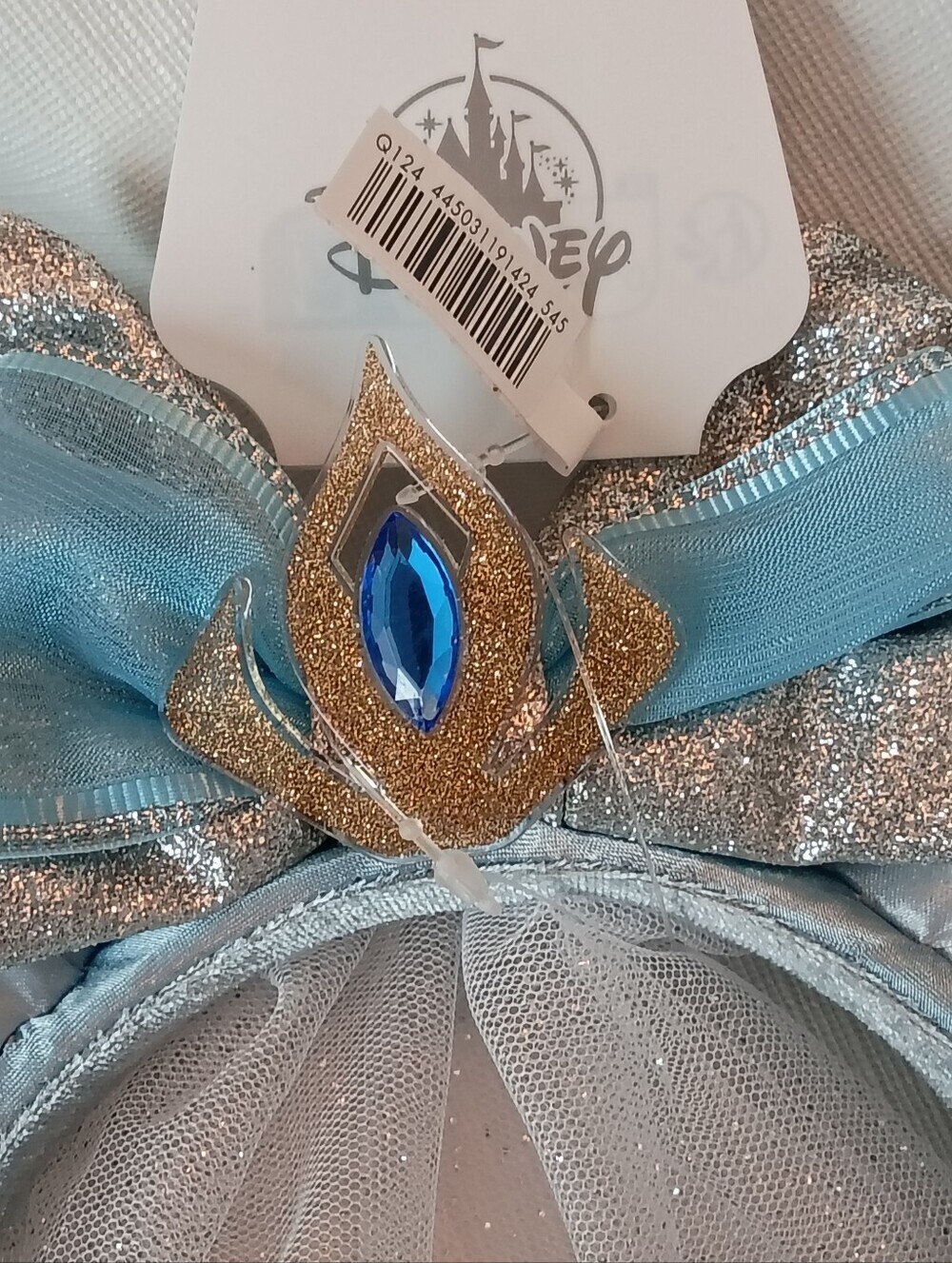Disney Parks Mickey Minnie Ears Elsa Frozen Embellished Headband Veil NWT - Picture 4 of 11